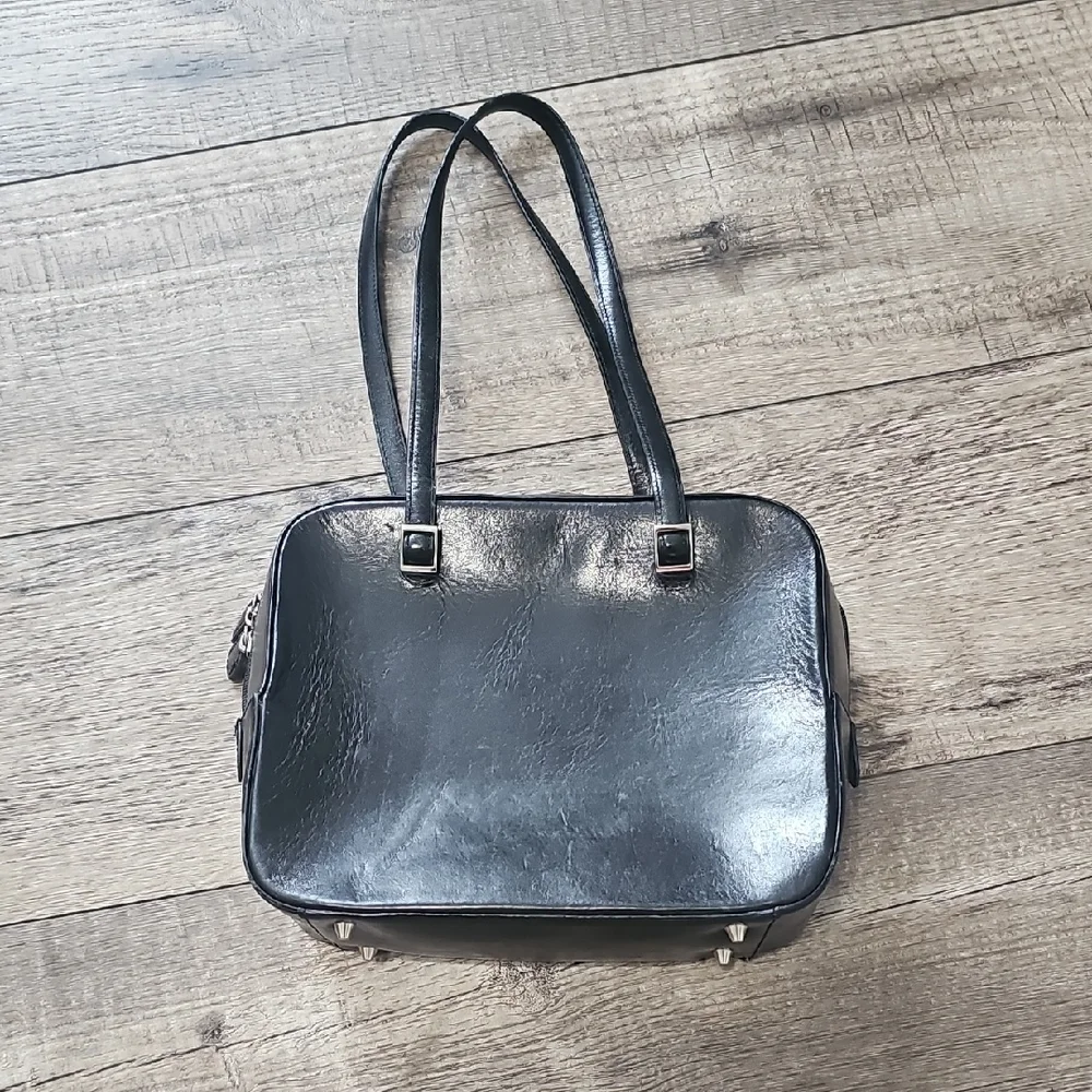 Fossil Elegant Black Leather Tote Bag